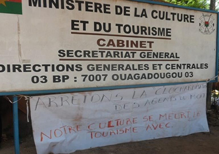 Grève des agents du ministère de la Culture, des Arts et du Tourisme