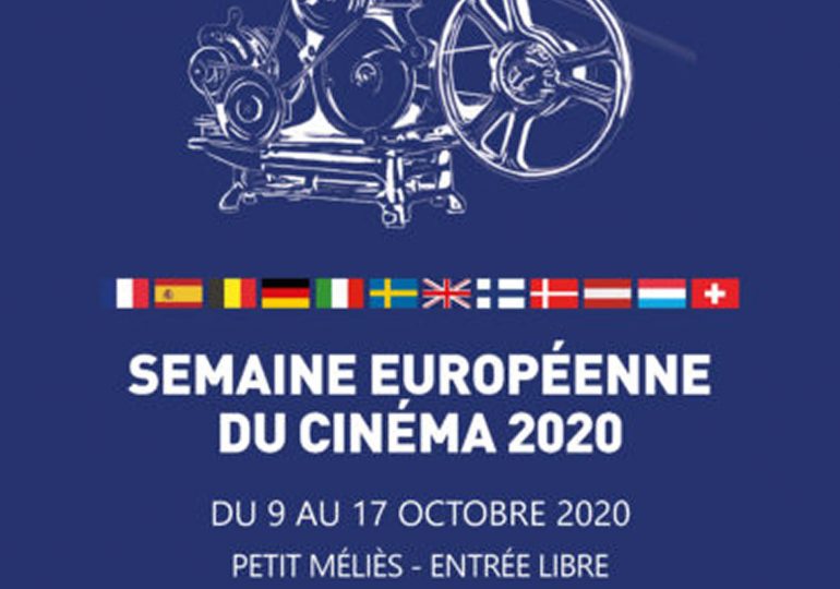 Semaine européenne  du cinéma à l’Institut Français du 9 au 17 Octobre 2020