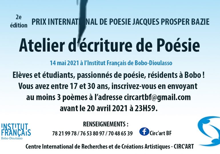 Atelier d’écriture en poésie : appel à participation du CIRC’ART