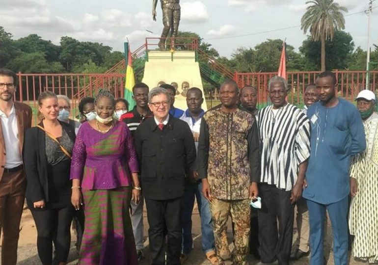 Burkina : Jean-Luc Mélenchon sur le site du mémorial Thomas Sankara