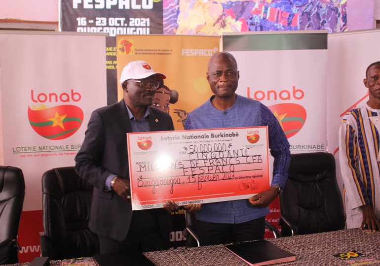 Fespaco 2023 : La LONAB offre 50.000.000 de F CFA au Fespaco