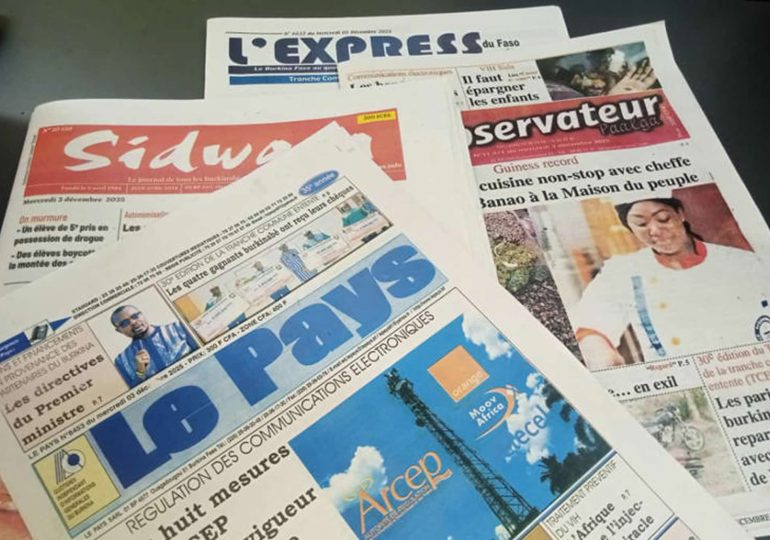 Burkina : Régulation des communications électroniques et Guinness Record à la Une des parutions